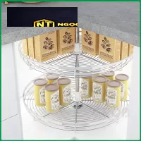 Mâm xoay 360 inox SUS304 nan dẹt